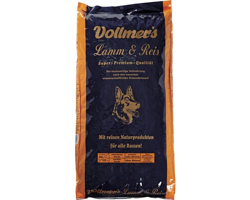 Dry dog ​​food Vollmers lamb & rice 15 kg