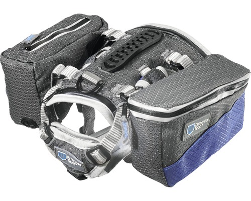 ArmoredTech Adventure multi dog harness, size XS, anthracite, with pockets, chest circumference approx. 19-31 cm