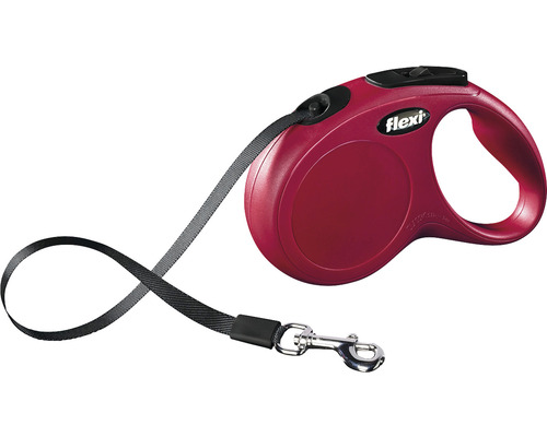 Dog leash flexi New Classic strap size. L 5 m red
