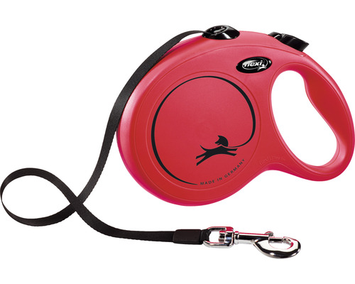 Dog leash flexi New Classic strap size. L 8 m red