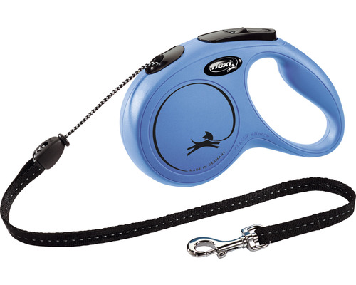 Dog leash flexi New Classic rope size. M 5 m blue