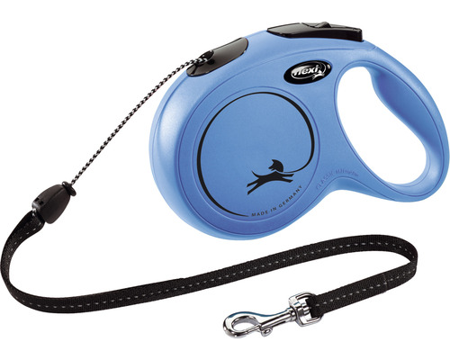 Dog leash flexi New Classic rope size. M 8 m blue