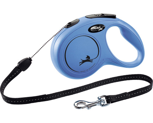 Dog leash flexi New Classic rope size. S 8 m blue