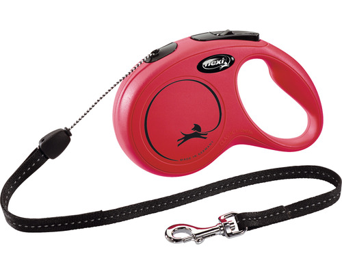 Dog leash flexi New Classic rope size. S 8 m red