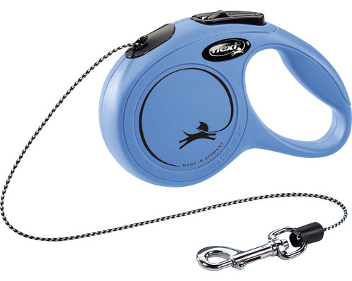Dog leash flexi New Classic rope size. XS 3m blue