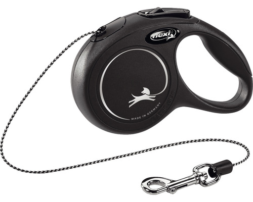 Flexi New Classic dog leash, size XS, 3 m, black