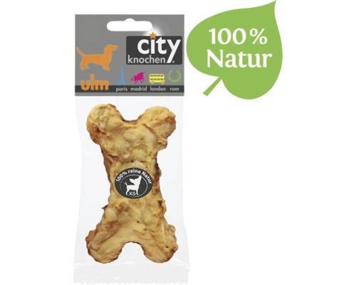 Dog snack Carnello City Bone Ulm Liver supports bones and joints, soy, gluten and grain free, approx. 30 g