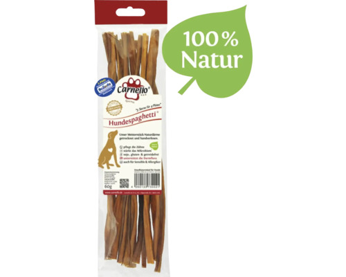 Carnello dog snack, dog spaghetti made from natural casing, soy-, gluten- & grain-free, approx. 60 g