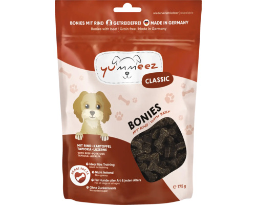Yummeez Beef Dog Snack 175g Dog Treat, Training Snack, Grain-Free, Sugar-Free
