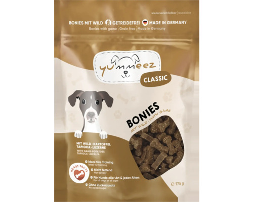 Yummeez Wild dog snack, 175g, dog treat, training snack, grain-free, sugar-free