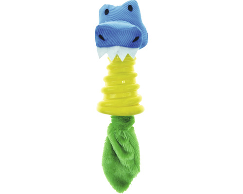 Hornbach Dog toy alligator or zebra 25 x 8 x 7 cm random color selection