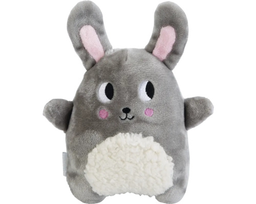 Beeztees Puppy Cuddle Toys and Heartbeat Simulator Snoet, grey and white, approx. 25 x 20 x 7.5 cm, helps puppies settle in