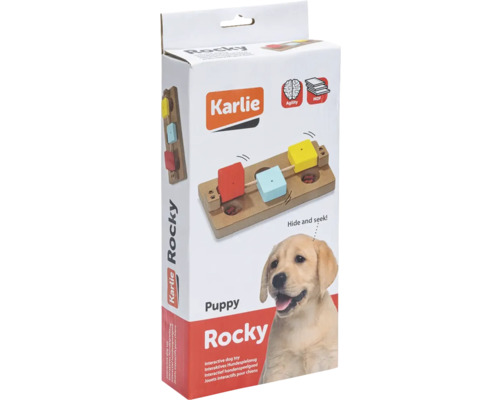 Dog Toy Karlie Doggy Brain Train Rocky 23 x 12 x 4 Intelligence Toy, Snack Toy, Activity, Interactive Toy