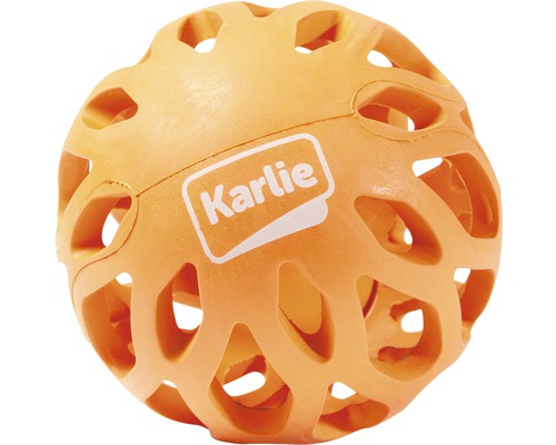 Dog toy Karlie grid ball Koko 8x8x6.5 cm orange