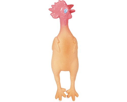 Dog toy Karlie latex chicken 6x6x24 cm orange