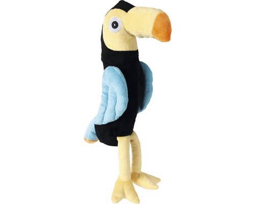Dog toy Karlie plush toucan 38x14x8 cm blue-yellow