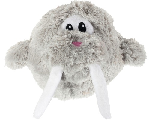 Dog toy Karlie plush Wally Walrus 14 cm gray