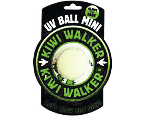 Dog toy Kiwi Play Glow Ball Mini transparent 6 cm