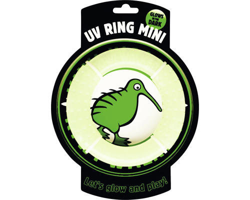 Kiwi Walker Dog toy Kiwi Play Glow Ring Mini transparent 6 x 2.5 cm