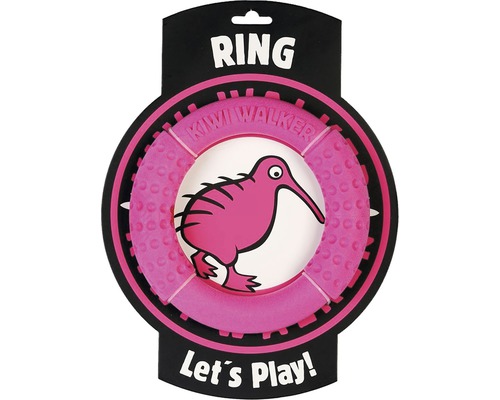 Kiwi Walker Dog toy Kiwi Play Ring Maxi pink 17.5 x 2.5 cm