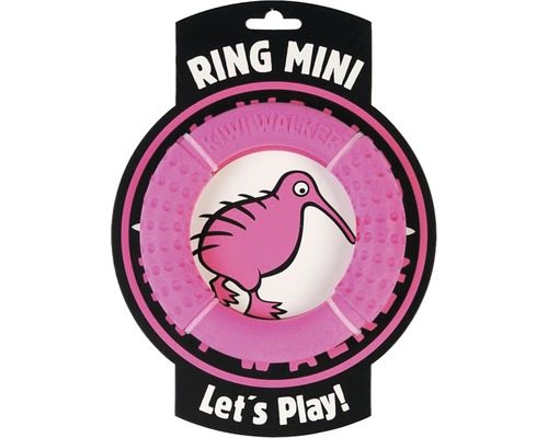 Kiwi Walker Dog toy Kiwi Play Ring Mini pink 13.5 x 2.5 cm