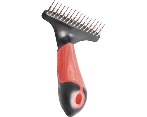 Dog groomer Karlie with rotating tines 27, black-red