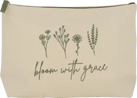 Soapland toiletry bag cream flowers \"bloom with grace\", 1 pc