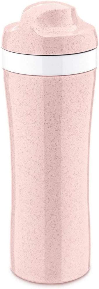 koziol Oasis Water Bottle, Black with White, 7.4 x 7.4 x 21.6 cm