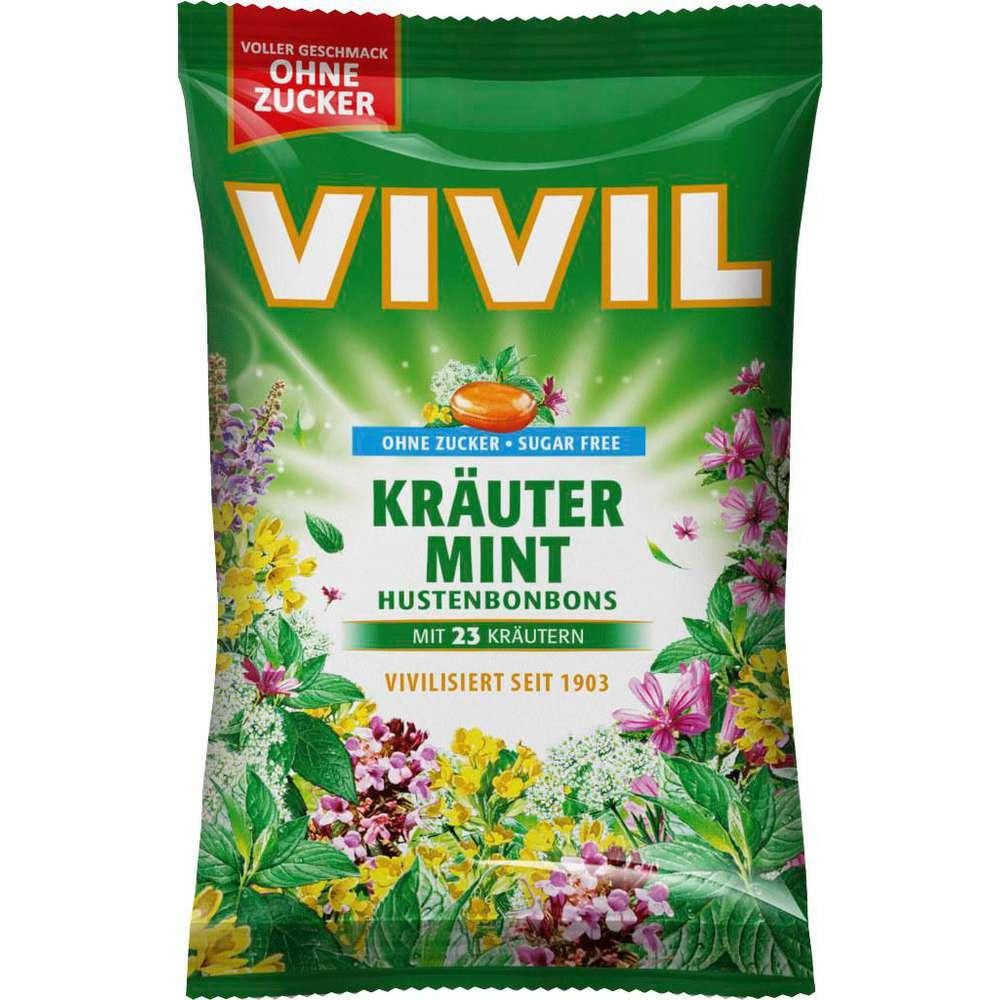 VIVIL Cough drops, herbal mint, sugar-free