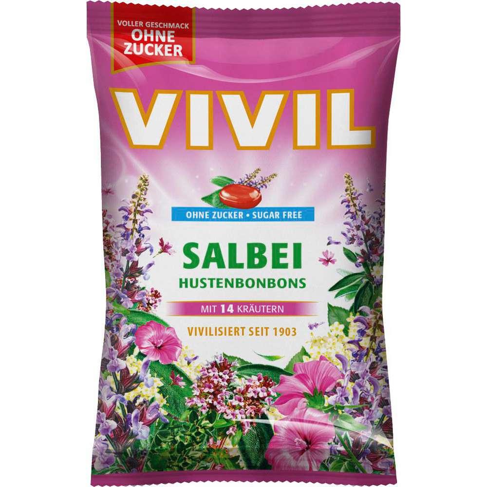 VIVIL Cough drops, sage, sugar-free