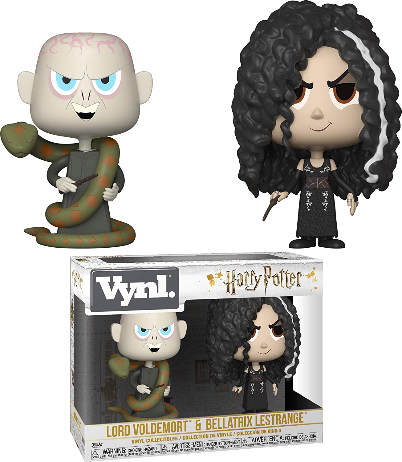 Funko 32780 VYNL 4" 2 Pack Harry Potter Bellatrix & Voldemort - Multicolour