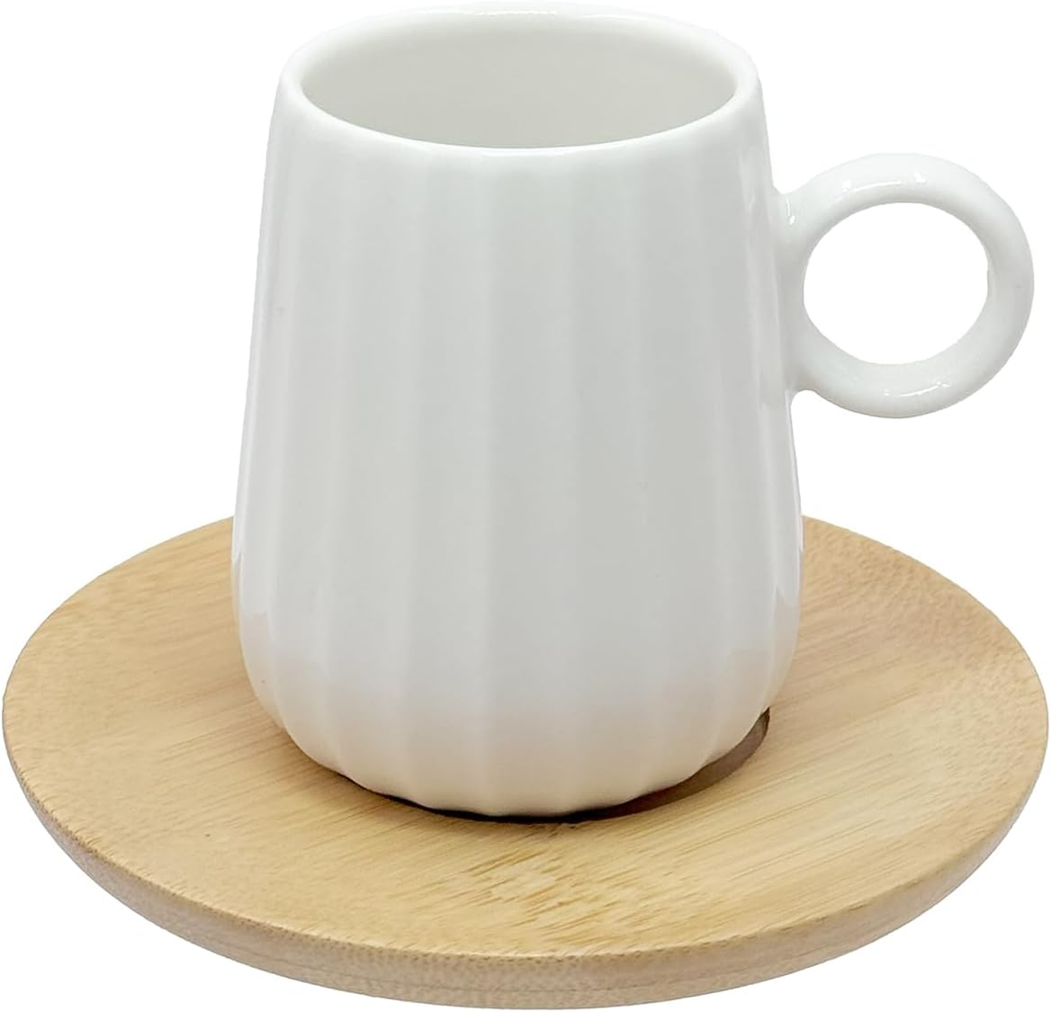 La Porcellana Bianca Set of 6 Coffee Cups with Stripes \"In Tavola\" 90 ml