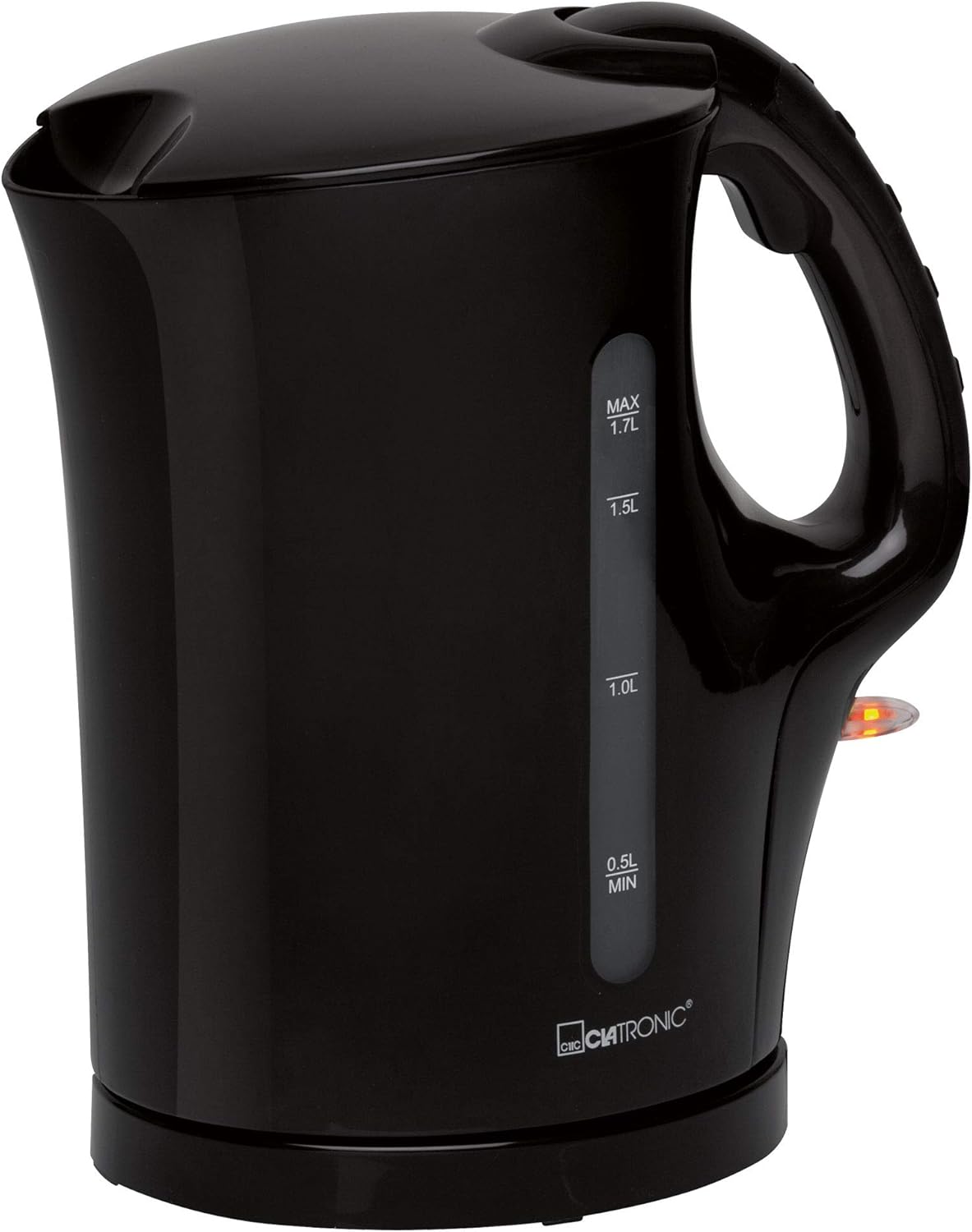 Clatronic® Kettle | Kettle | Kettle | Kettle 1.7 L with Automatic & Manual Shut-off | Removable Limescale Filter | Max. 2200 watts | Kettle | WK 3819 Black