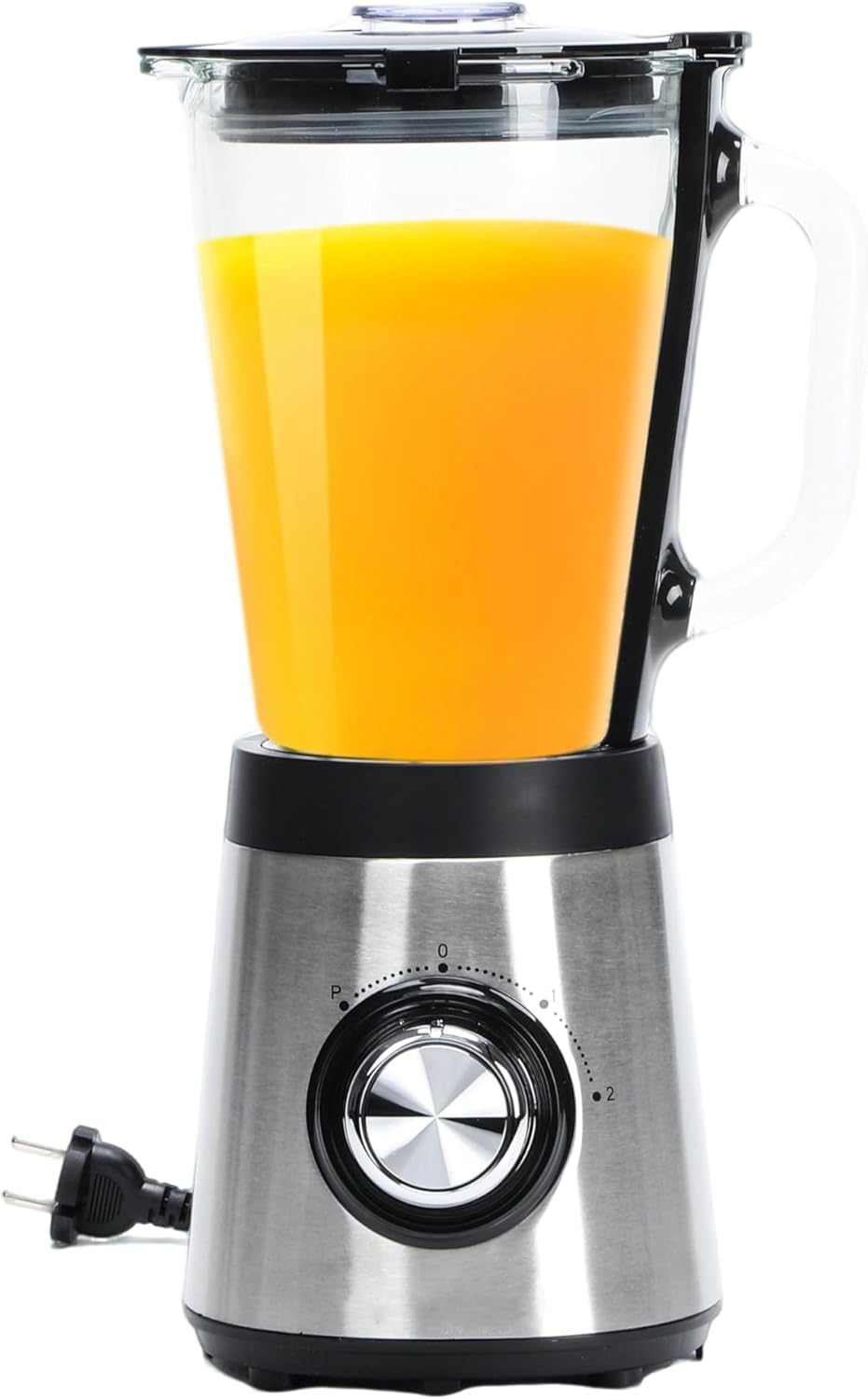 Ribelli Blender with 1.5 Liter Glass Container, 500 Watt, Electric Blender, Shake Mixer, Smoothie Maker, 2 Speed Levels, BPA-Free, Stainless Steel