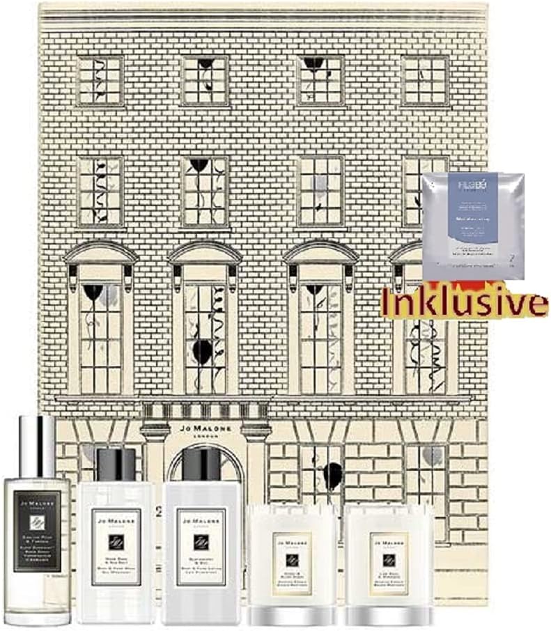 Jung JO Malone Advent Calendar 2023 Women Beauty, Jomalone Cosmetics Advent Calendar for Women & Girls, 24 Gifts Worth, Care Christmas Calendar, Advent Calendar, Beige