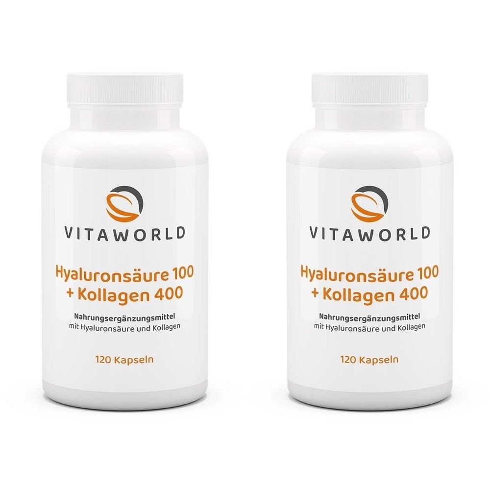 HYALURONSAEURE Hyaluronic acid 100 + Collagen 400, 240 capsules