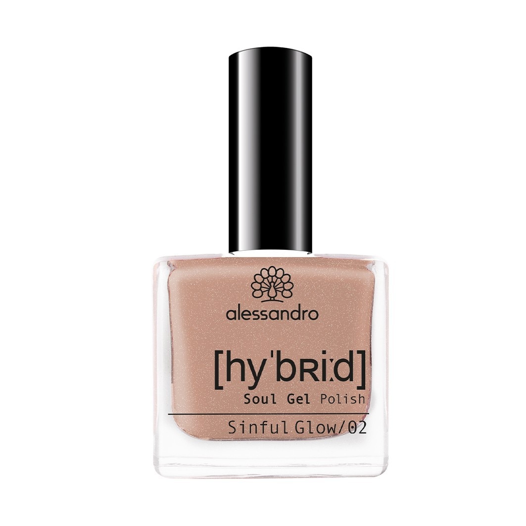 alessandro Hybrid Soul Gel Polish, Sinful Glow