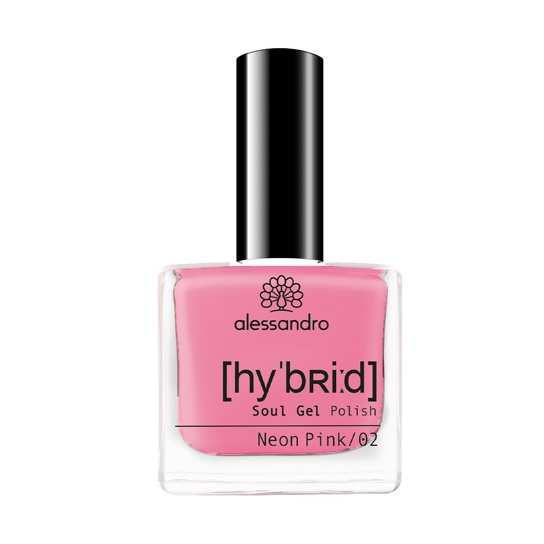 alessandro Hybrid Soul Gel Polish, Neon Pink