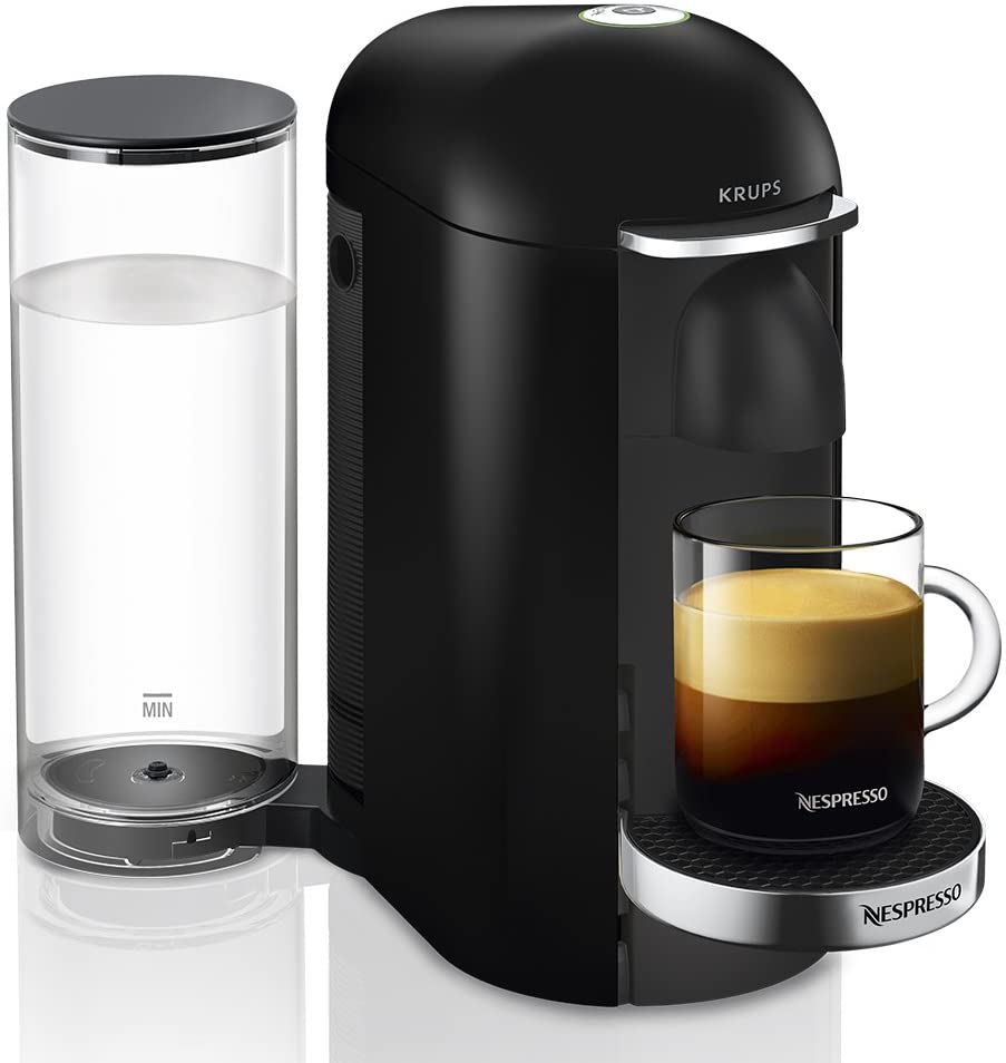 Krups Nespresso Krups Vertuo Plus YY4228FD Espresso Machine Blue 5 Cup Sizes 1.2 L