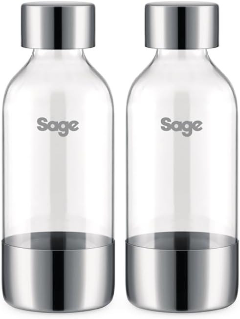 Sage The InFizz Bottles for Sparkling Water Makers 0.6L 2 Pieces