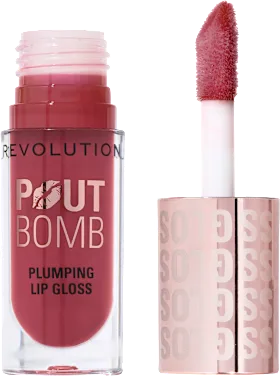 Revolution Lip Gloss Pout Bomb, Wild Pink, 4.6 ml