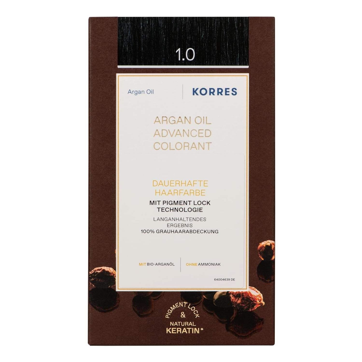 Korres Argan Oil Advanced Colorant 145ml 1.0 Black