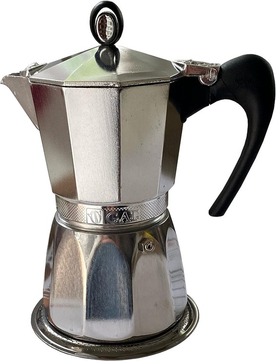 monkano Verona Cooker Espresso Maker Aluminum Induction 6 Cups