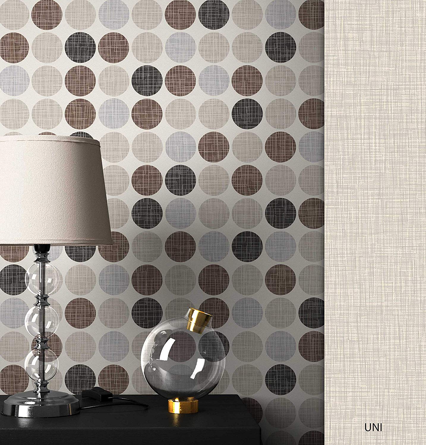 Newroom Design Newroom Wallpaper Graphic Beige Circles Graphic Graphic Paper Abstract With