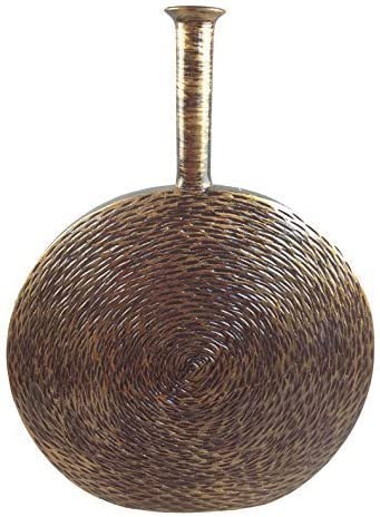 GMMH Gold Modern Design Decorative Flower Vase Height 49 cm Poly Stone LN39 4