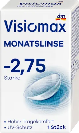 Visiomax Monthly contact lens, diopter -2.75, 1 piece