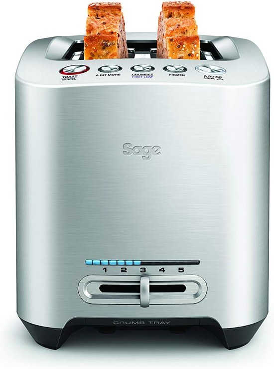 Sage BTA825UK toaster, metal, brushed stainless steel