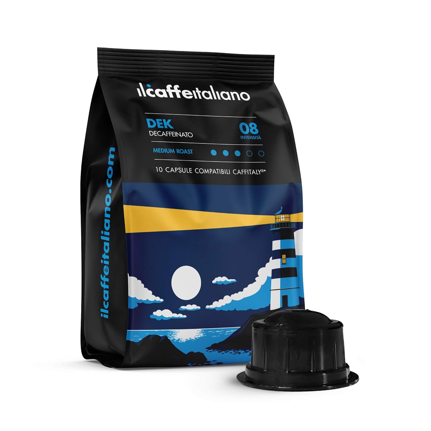l Caffè Italiano Coffee Capsules Compatible Caffitaly Decaffeinated Pack of 100 Coffee Capsules Caffitaly Compatible Strong and Crucial in Taste Caffitaly Compatible Coffee Capsules Frhome