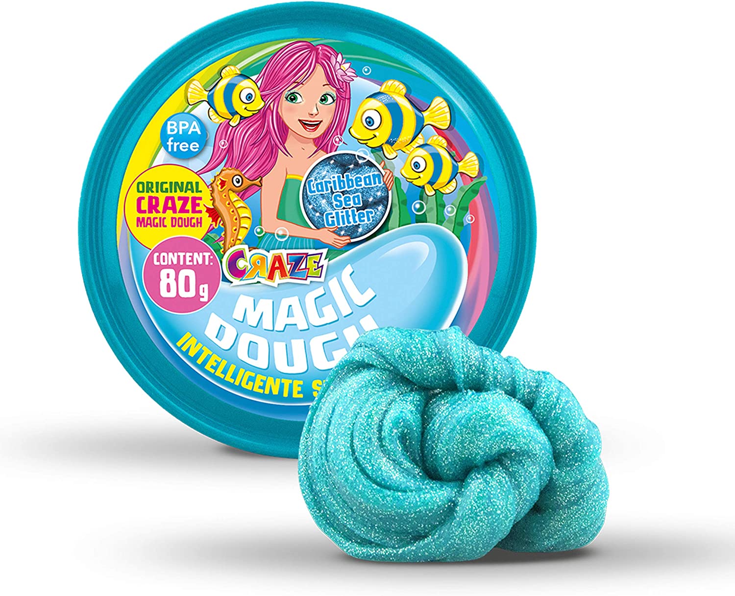 Craze Magic Dough-Intelligent Modelling Clay 80g Various Colours and Effect