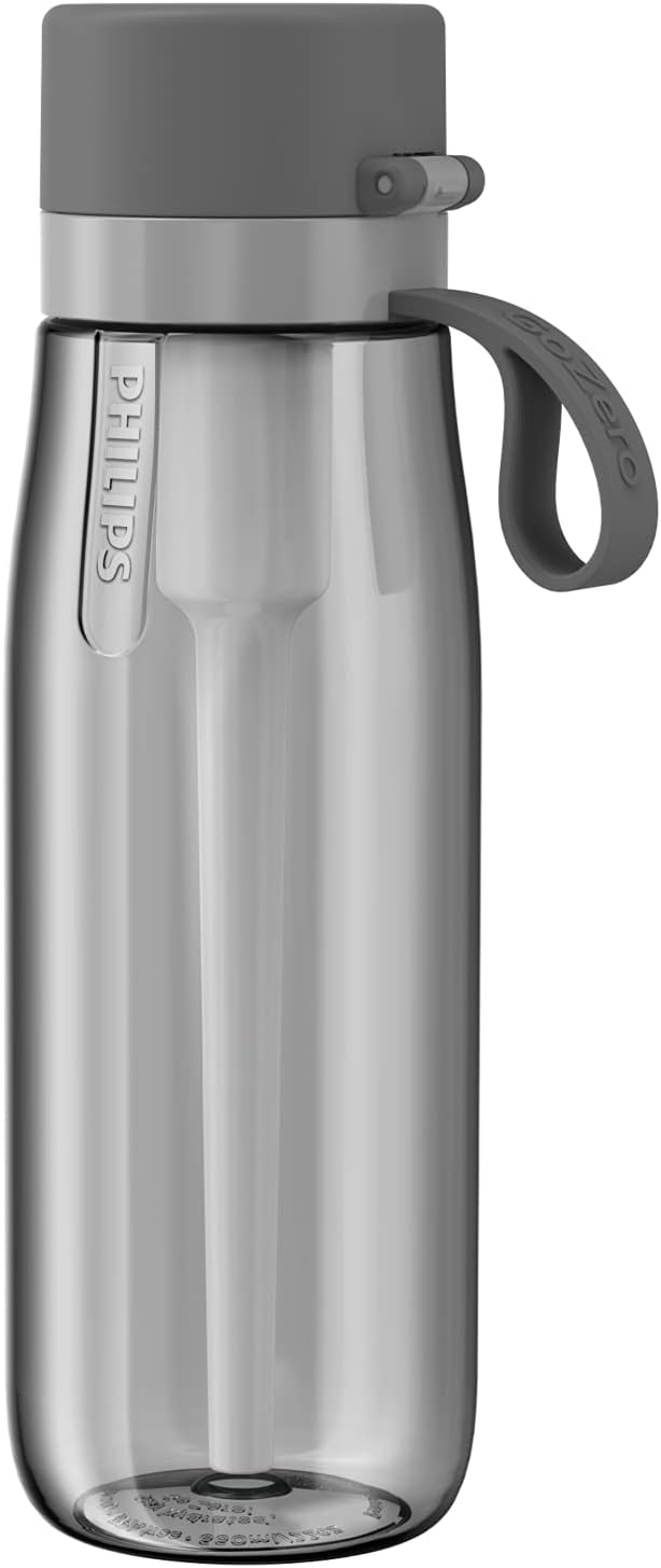 Philips Water Tritan Filter Bottle, Grey, 660 ml